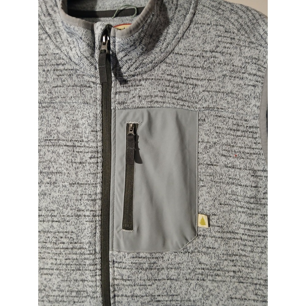 Lake Trail Mens Fleece Vest XXL Gray Full Zip Pockets Outdoor Casual - Picture 3 of 6